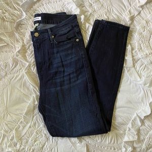 Good American Good Waist Crop Dark Wash Jeans